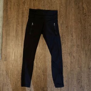 Black Lululemon 7/8 leggings size 2